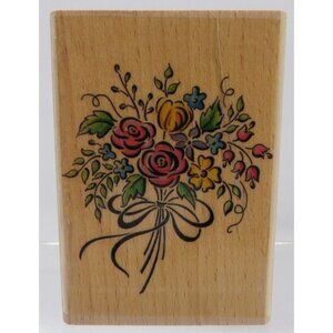 Bouquet of Flowers Stamp #440H2 ©Stampcraft Made in Taiwan
